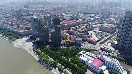 航拍第三幼儿园